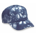 6 Panel Tie Dyed Washed Cotton Twill Cap